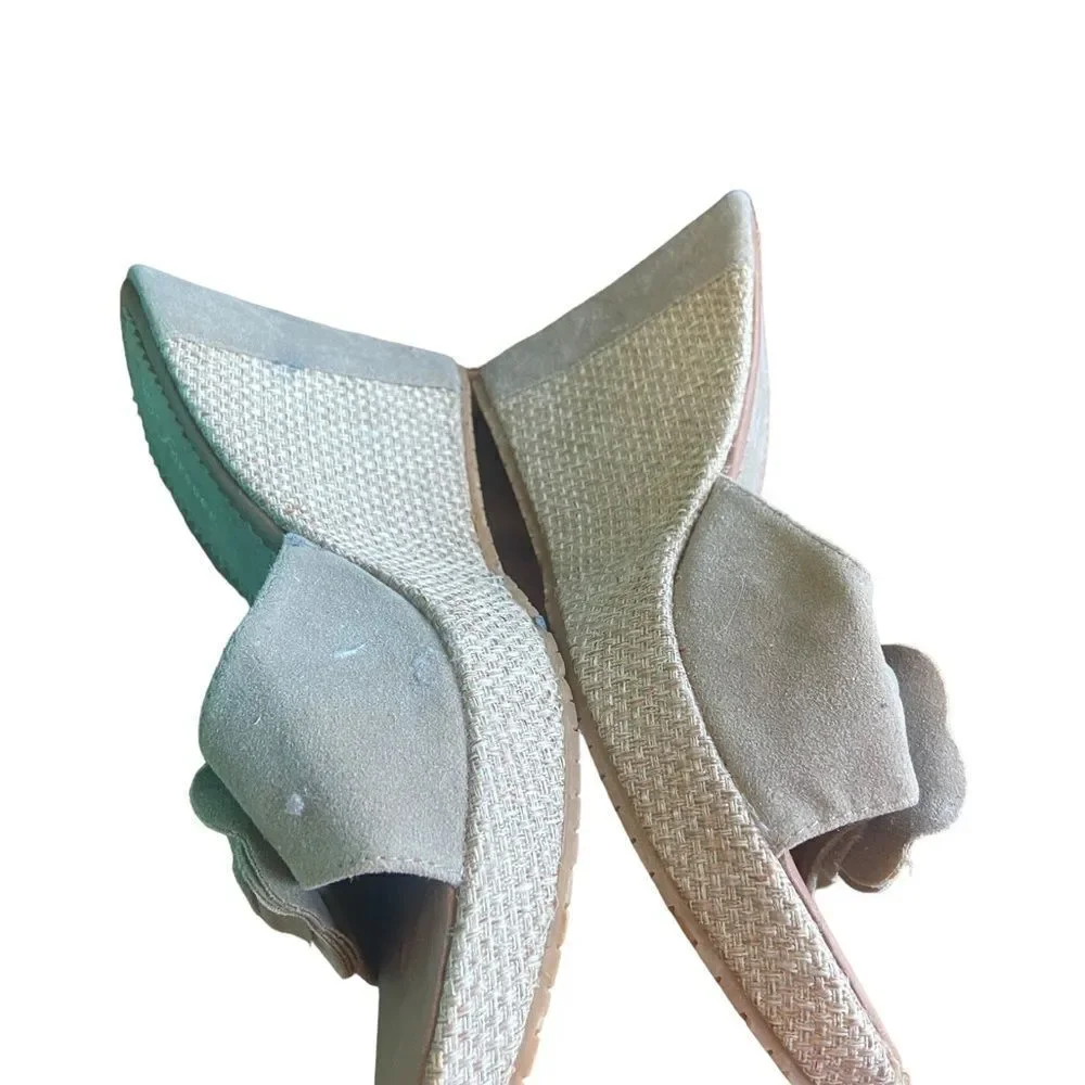 Forever taupe clog wedges size 8 new never worn